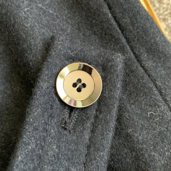 Cole haan wool blend gray coat size medium outerwear - Picture 6 of 11